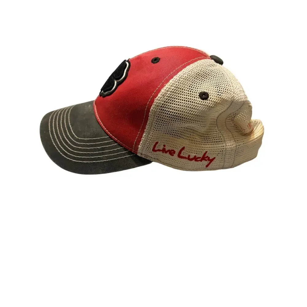 Black Clover Texas Tech Red Raiders Live Lucky Trucker Snapback Hat Golf Cap